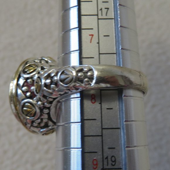 Sterling Pink Swarovski Ring - Picture 7 of 8